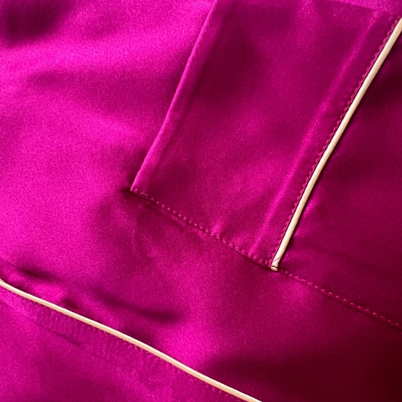 100% silk pyjama set pink/fuschia - Picture 8 of 10